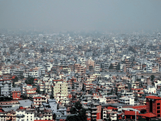 A view of Kathmandu
