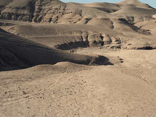 A view of Agafay Desert