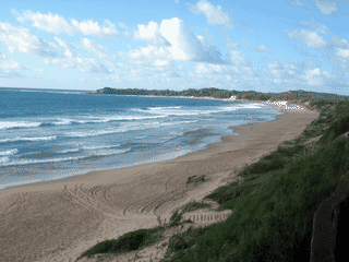 A view of Tofo Beach