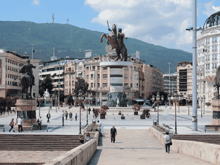 A view of Skopje