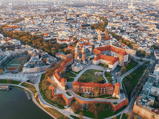 A view of Kraków