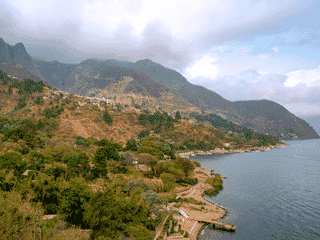 A view of Santa Cruz la Laguna