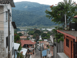 A view of Copán Ruinas
