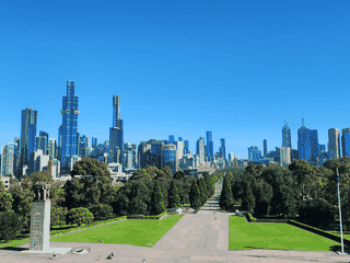 A view of Melbourne