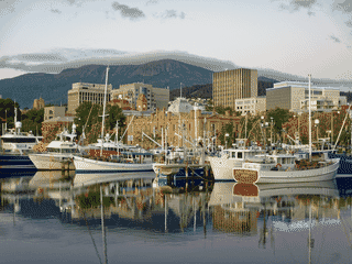 A view of Hobart