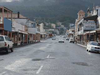 A view of Queenstown, Tasmania