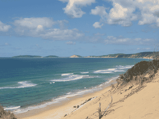 A view of Rainbow Beach, Queensland