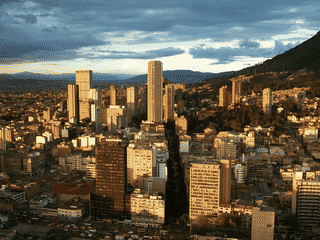 A view of Bogotá